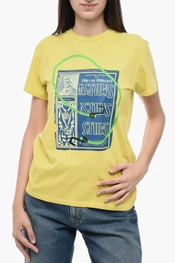 MM1 T-Shirt Girocollo SMILES in Cotone Stampato>Maison Margiela Fashion