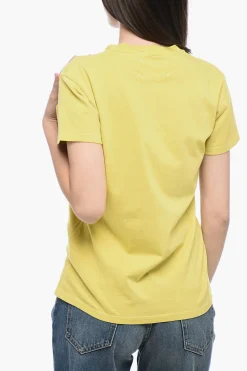 MM1 T-Shirt Girocollo SMILES in Cotone Stampato>Maison Margiela Fashion