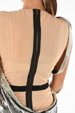 MM0 Vestito Argentato in Velluto></noscript>Maison Margiela Hot