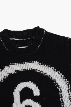 Online MM6 Vestito Girocollo in Maglia a Maniche Lunghe Abbigliamento