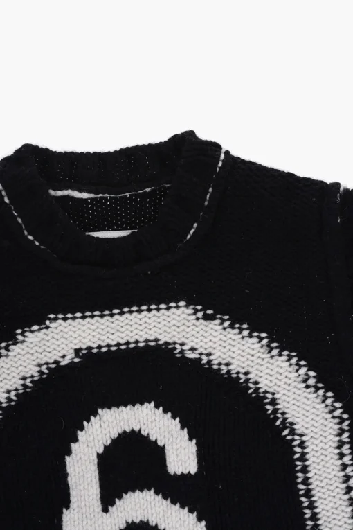Online MM6 Vestito Girocollo in Maglia a Maniche Lunghe Abbigliamento