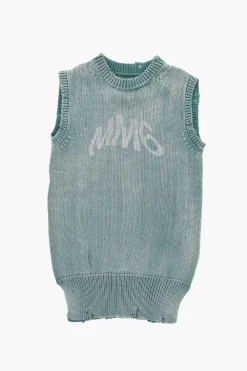 MM6 Vestito in Cotone Leggero Effetto Vintage>Maison Margiela Kids Online