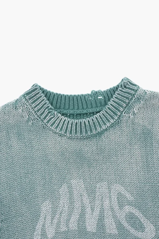 MM6 Vestito in Cotone Leggero Effetto Vintage>Maison Margiela Kids Online