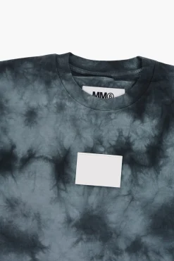 Fashion MM6 Vestito T-Shirt Effetto Tie-Dye a Manica Corta Abbigliamento