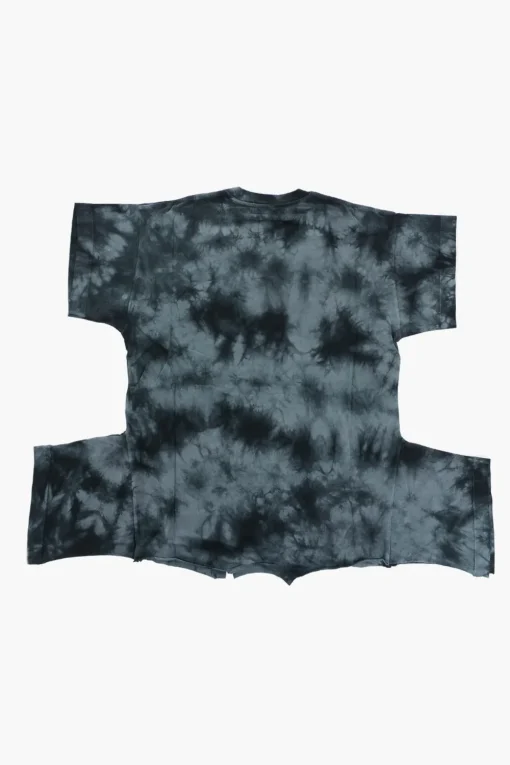 Fashion MM6 Vestito T-Shirt Effetto Tie-Dye a Manica Corta Abbigliamento