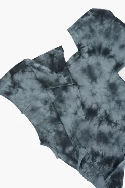 Fashion MM6 Vestito T-Shirt Effetto Tie-Dye a Manica Corta Abbigliamento