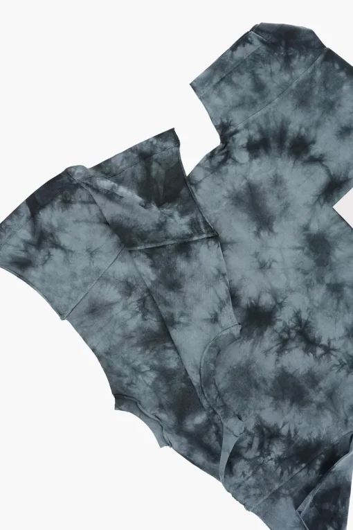 Fashion MM6 Vestito T-Shirt Effetto Tie-Dye a Manica Corta Abbigliamento