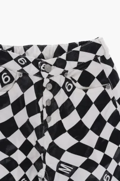 Discount MM6Jeans bicolore con Bottoni Logati Abbigliamento
