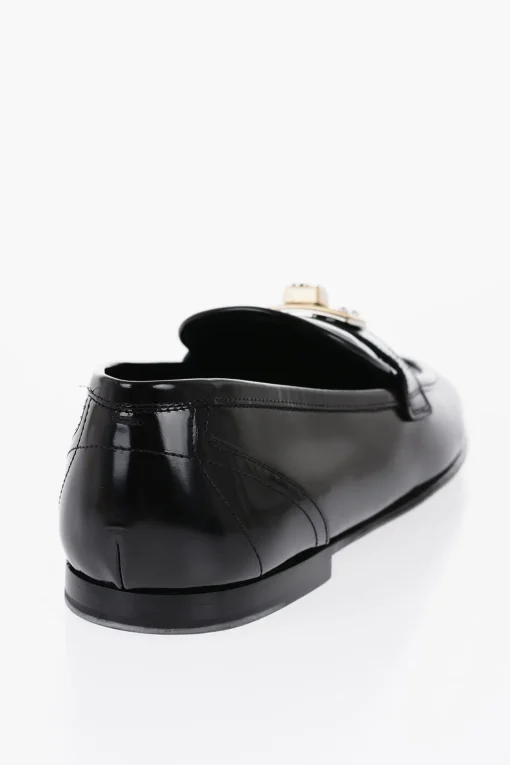 Mocassini ARIOSTO in Pelle Spazzolata con Dettaglio Dorato>Dolce & Gabbana Outlet