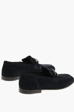 Mocassini Bit In Suede Con Suola In Cuoio>Corneliani Best