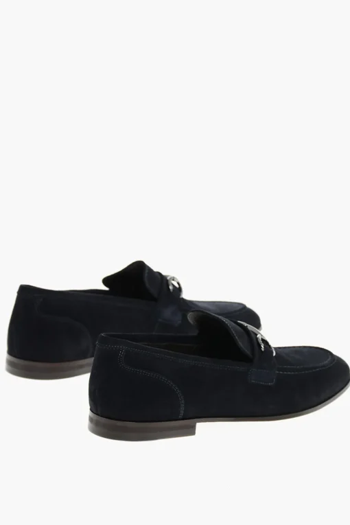 Mocassini Bit In Suede Con Suola In Cuoio>Corneliani Best