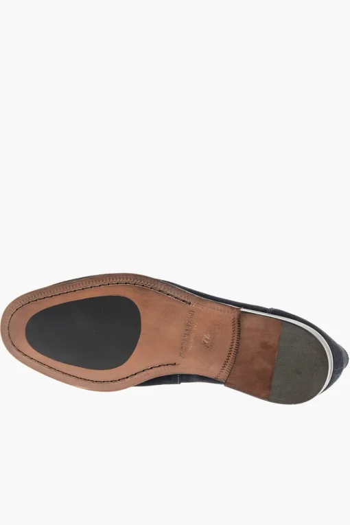 Mocassini Bit In Suede Con Suola In Cuoio>Corneliani Best