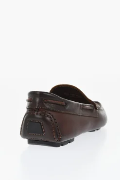 Mocassini Penny in Pelle a Tinta Unita>Corneliani Discount