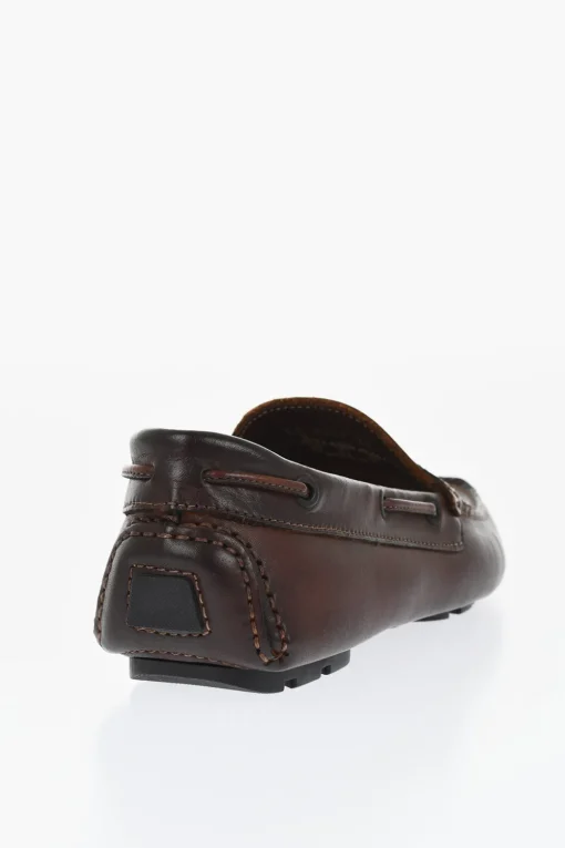 Mocassini Penny in Pelle a Tinta Unita>Corneliani Discount