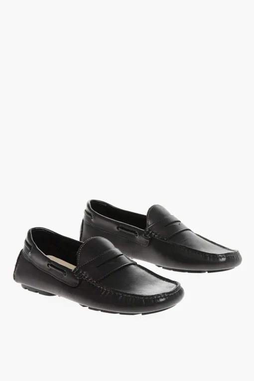 Mocassini Penny in Pelle a Tinta Unita>Corneliani Sale