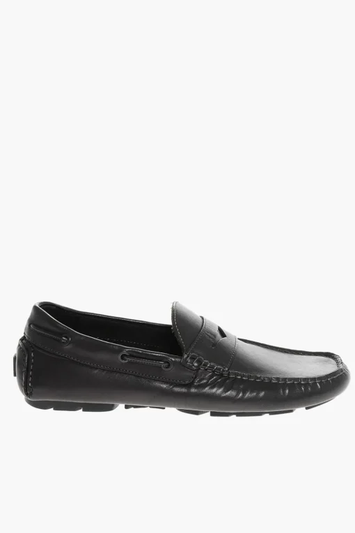 Mocassini Penny in Pelle a Tinta Unita>Corneliani Sale