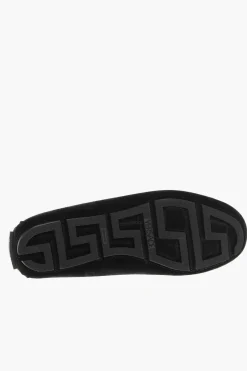 Mocassini Penny in Suede con Logo Effetto Argentato></noscript>Versace Sale