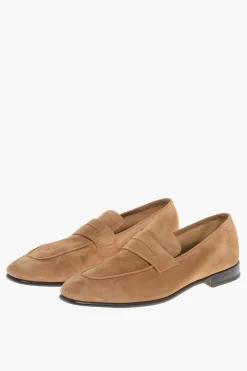 Mocassini Penny L'ASOLA in Suede con Suola in Cuoio>Ermenegildo Zegna Outlet