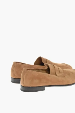 Mocassini Penny L'ASOLA in Suede con Suola in Cuoio>Ermenegildo Zegna Outlet