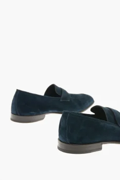 Mocassini Penny L'ASOLA in Suede con Suola in Cuoio>Ermenegildo Zegna Online