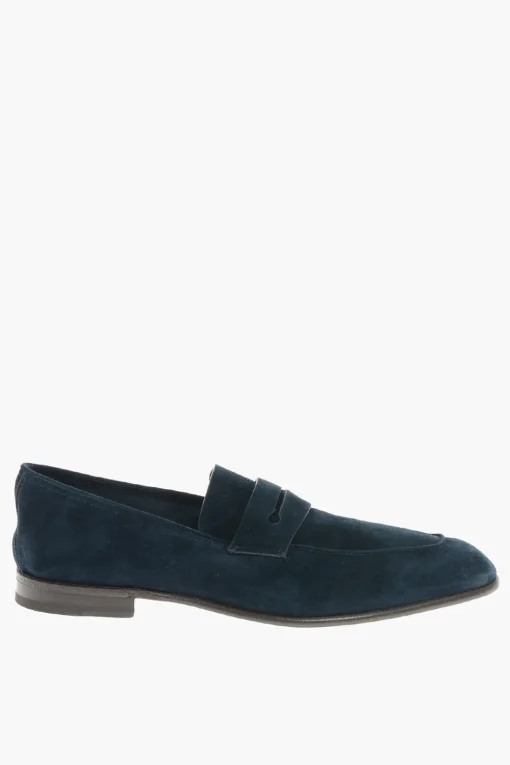 Mocassini Penny L'ASOLA in Suede con Suola in Cuoio>Ermenegildo Zegna Online