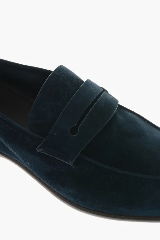Mocassini Penny L'ASOLA in Suede con Suola in Cuoio>Ermenegildo Zegna Online