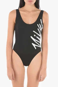MOVE TO ZERO Costume da Bagno Intero Stampa Logo>Nike New