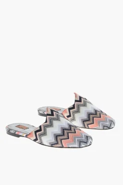 Fashion Mules ALICUDI in Tessuto con Motivo Zig Zag Donna Ballerine|Scarpe Basse
