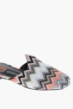 Fashion Mules ALICUDI in Tessuto con Motivo Zig Zag Donna Ballerine|Scarpe Basse