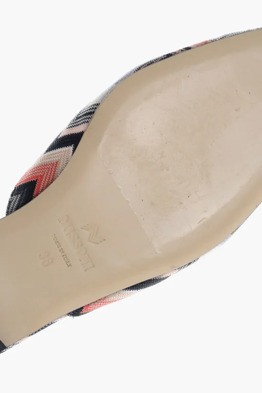 Fashion Mules ALICUDI in Tessuto con Motivo Zig Zag Donna Ballerine|Scarpe Basse
