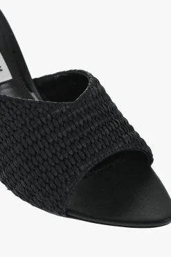 Mules AVON In Rafia con Dettaglio Dorato 7,5cm></noscript>Victoria Beckham Fashion