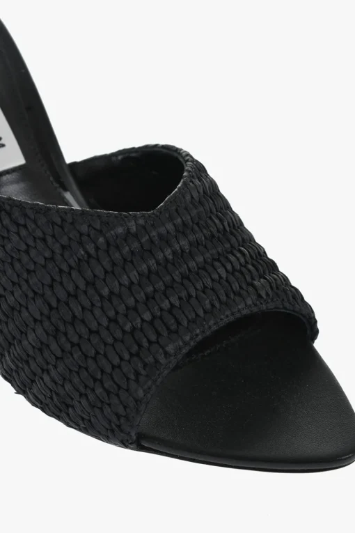 Mules AVON In Rafia con Dettaglio Dorato 7,5cm>Victoria Beckham Fashion