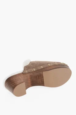 Mules in Suede TROPICANA con Tacco Wedge in Legno 5cm></noscript>Dolce & Gabbana Clearance