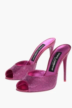 Mules Open Toe KEIRA con Cristalli 12cm>Dolce & Gabbana Discount