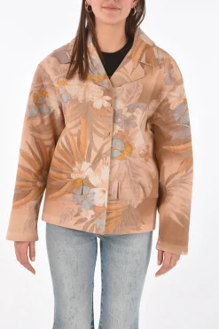 NN0 giacca stampa floreale con interno in pelle>Maison Margiela Best
