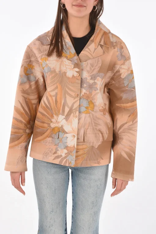 NN0 giacca stampa floreale con interno in pelle>Maison Margiela Best
