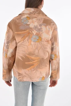 NN0 giacca stampa floreale con interno in pelle>Maison Margiela Best