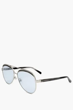 NO 21 Occhiali da Sole Aviator con Montatura in Metallo>Linda Farrow Best
