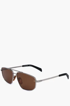 Clearance Occhiali da Aviator con Montatura in Metallo Uomo Occhiali Da Sole