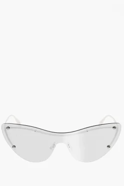 Occhiali da Sole a Spiecchio Full-Lense con Dettaglio Borchiato>Alexander McQueen Best