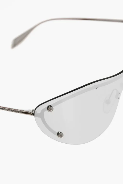 Occhiali da Sole a Spiecchio Full-Lense con Dettaglio Borchiato>Alexander McQueen Best