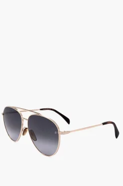 Occhiali da Sole Aviator con Lenti Sfumate>David Beckham Clearance