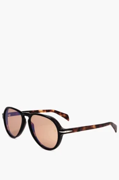 Hot Occhiali da Sole Aviator con Motivo Tartarugato Uomo Occhiali Da Sole