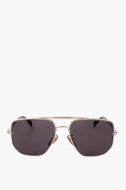 Occhiali da Sole Aviator con Montatura in Metallo>David Beckham Online