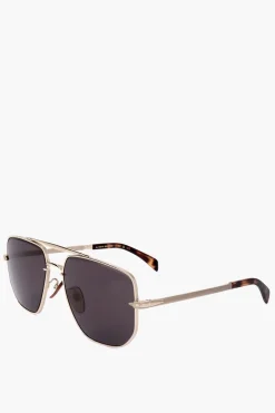 Occhiali da Sole Aviator con Montatura in Metallo>David Beckham Online