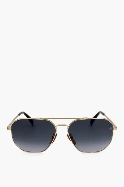 Occhiali da Sole Aviator con Lenti Sfumate>David Beckham Sale