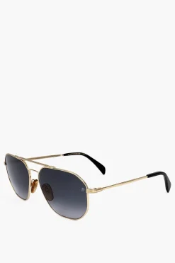 Occhiali da Sole Aviator con Lenti Sfumate>David Beckham Sale