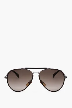 Occhiali da Sole Aviator con Lenti Sfumate>David Beckham Sale