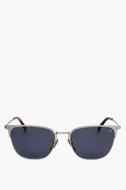 Occhiali da Sole Clubmaster con Montatura in Metallo>David Beckham New