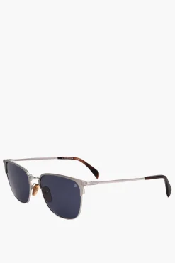 Occhiali da Sole Clubmaster con Montatura in Metallo>David Beckham New
